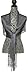 ShineGlitz Shawls and Wraps for Evening Dresses, Metallic Glitter Shawls for Women, Sparkling Wedding Shiny Dark Silver Shawl Gift