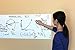 Huge Self-Adhesive Wall Whiteboard Decal Sticker Dry Erase Draw Board Peel and Stick Paper Roll Sheet White Board with Free Dry Erase Pen for School Office Home - Dimensions: 17.7