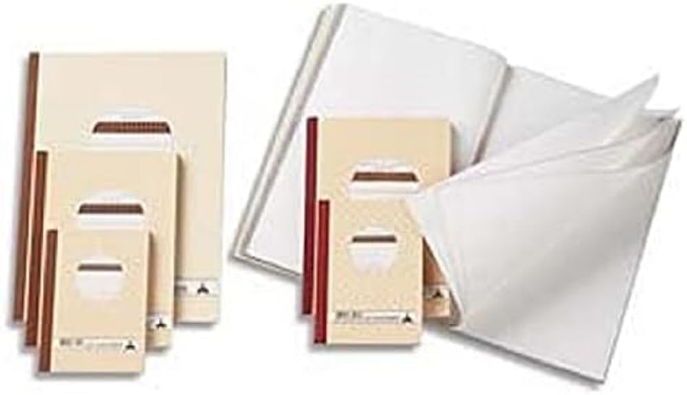 le dauphin - Ref. 1103D - Set of 5 manifolds - carbonless paper - 5x5 grid - small squares - triplicate - 50 sheets - format 14.8 x 10.5 cm - varnished cover