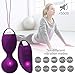 Kegel Exercise Weights Ben Wa Ball Sets for Women Kegel Balls for Beginners & Pleasure- Doctor Recommended & Girls Bladder Control & Pelvic Floor Exercises (Purple)