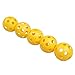 TTnight 50 Pcs Plastic  Airflow Hollow Golf Ball Practice Training Sports Balls Golf Accessories, Yellow