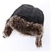 Boys Winter Hats Big Kids Nylon Russian/Aviator Winter Earflap Cap Black