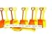 24 Small 7 Inches Tall Toy Shovels, Mix Orange & Yellow, 24 I Dig You Stickers Mfg USA,