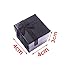 Glitterymall 12pcs Black Color Cube Cardboard Jewelry Bangle Gift Rings Earrings Boxes Cutely Small Gift Box with Satin Ribbons Bownot, White or Black Foam insert