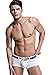 Banana Bucket Men's Sexy Lingerie Cotton Tie Rope Cute Boxer Brief Underwear Panties (US M = Asian Tag XL, White)