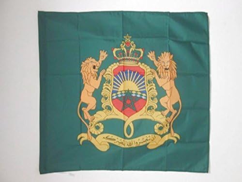 AZ FLAG, Royal Standard of Morocco Flag, 3x3 Ft, 100% Polyester Moroccan Kingdom Banner with Sleeve, Fade Resistant