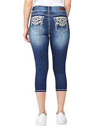 Wallflower Juniors Luscious Curvy Bling jeans destruidos de Cultivos en Riley