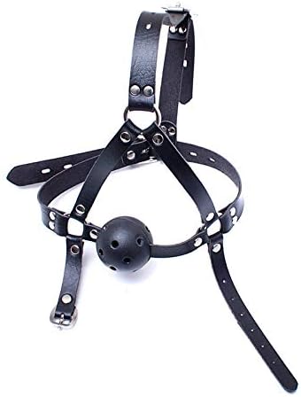 HSDM®Adult Supplies Leather Mouth Plugs Best Selling Leather Horses Mouth Ball Real Mood Supplies Mouth Ring