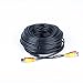 Prosshop 150ft Video Power Security Camera Cables Pre-made All-in-One Extension Wire Cord with BNC RCA Connectors for CCTV Surveillance Camera DVR System Black