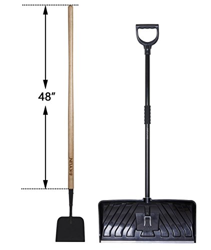 KYLIN Snow Removal Tools Set- include Ice Scraper/ 24'' Snow Shovel (SnowPusherTools05) - Thumbnail 3