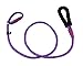 yueton Adjustable Loop Slip Lead Rope Pet Dog Reflective Stripe Nylon Leash with Sponge Handle (Purple)