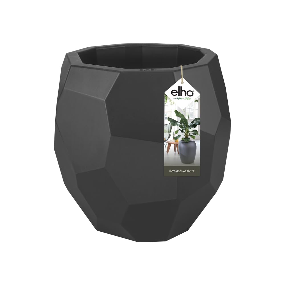 Elho Pure Edge 47 - Flowerpot - Anthracite - Indoor & Outdoor - Ø 47 x H 45.3 cm