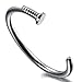 Kstyle Jewelry Mens Stainless Steel Bracelet, Silver, Screw, Bangle, 7.5