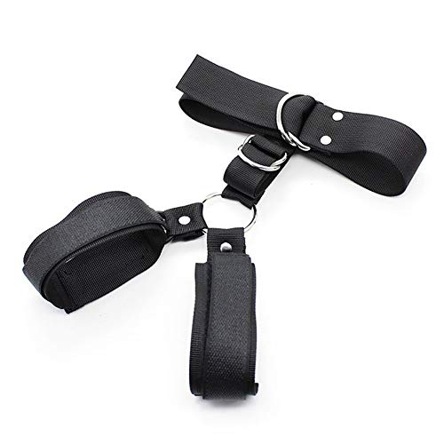 Rekink Restraints Sex Kit with Adjustable Handcuffs and Collar For Standard Adult Sexy SM Bondage Play Games