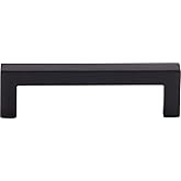 Top Knobs M1162 Nouveau III Collection 3-3/4" Square Bar Pull, Flat Black