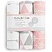 Bassinet Bed Sheets – Premium Bassinet Fitted Sheets for Halo, Mika Micky, Maxi Cosi & Others - 4 Pack – 100% Jersey Knit - Bassinet Bedding for Standard Size Oval or Halo Bassinet Pads for Girls