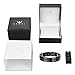 USWEL Titanium Bracelet for Men Black PVD Coating 591pcs Minerals Magnetic Bracelet for Men Pain Relieving Bracelet for Arthritis and Carpal Tunnel with Link Removal Tool and Gift Box Packed