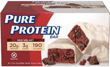 Worldwide Sports Pure Protein Bar Red Velvet 6 Bars