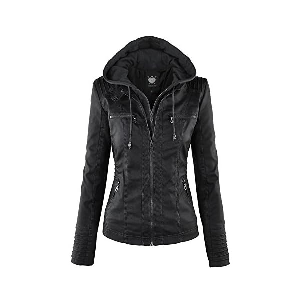 meant to be moto jacket with removable hood