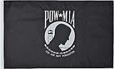 Green Grove Products POW MIA Flag 3' x 5' Ft 210D Nylon Premium Outdoor Embroidered Double Sided Flag
