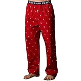 Polo Ralph Lauren Sleepwear Mens Allover Pony Pajama Lounge Pants (Large, Red/Blue Ponies)