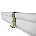 Picture Hang Solutions 25 Pack Picture Rail Hooks - Supports up to 25 Pounds - Molding Hooks with Crown Molding Hanger for Art Hanging System, Gallery Hanging System and Kids Artwork Display Art