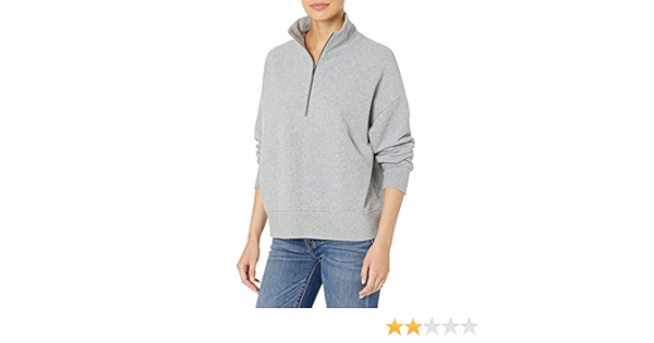 half zip collared sweatshirt