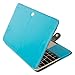 MOSISO PU Leather Case Compatible with MacBook 12 inch Case A1534 with Retina Display 2017 2016 2015 Release, Book Folio Protective Stand Cover Sleeve, Blue