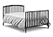 Graco Freeport 4-in-1 Convertible Crib, Black, Easily Converts to Toddler Bed Day Bed or Full Bed, Three Position Adjustable Height Mattress, Some Assembly Required (Mattress Not Included)