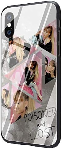 Ariana Grande Tempered Glass Phone Case Cover for iPhone Xs Max XR X 8 7 6 6S Plus (G8,for iPhone 6plus 6splus)