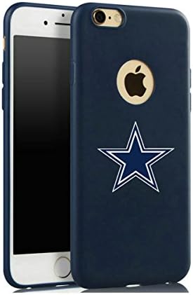 iPhone 7 case,Football team Logo Pattern Pattern Soft Silicone Back Protection,Slim Gel Rubber Cover for iPhone 7 Navy Blue