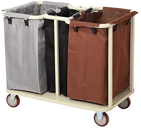 Hyl Cesto para la Colada Clasificador de lavandería Carro con 3