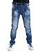 BYCR Boys' Blue Denim Jean Elastic Waist Pants for Kids Size 4-18 No. 71500092