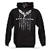 West Coast Corvette C7 Corvette Men's American Legacy Hooded Sweatshirt - Black (X-Large)