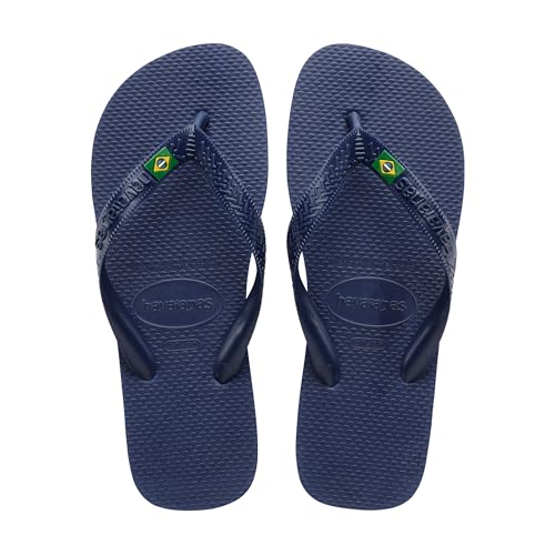 – Top Brasil, Bequeme, Strapazierfähige und Leichte Flip-Flops, mit Rutschfester Sohle und Brasilien-Flagge an den Riemen, Erwachsene, Unisex