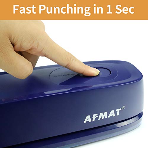 Electric 3 Hole Punch, AFMAT 3 Hole Punch Heavy Duty, 20Sheet Punch