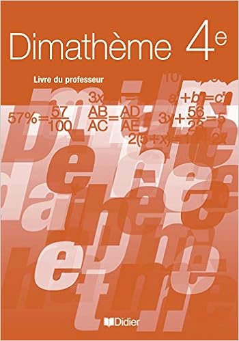 Amazon Fr Dimatheme 4e Ed 2007 Livre Du Professeur Version Papier Dimatheme 4e Ed 2007 Guide Pedagogique Maimaran Sebastien Andrieu Xavier Perrinaud Jean Claude Fourton Jean Luc Lanoelle Alain Livres