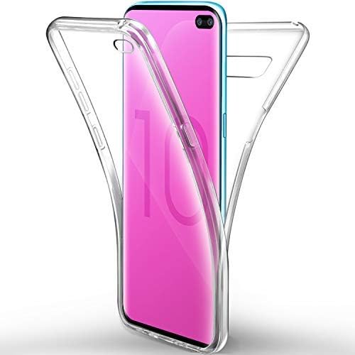 Xelcoy 360 Degree Soft Silicone Full Body Protection Front & Back Slim Hybrid Case Cover Protector for Samsung Galaxy S10e - Transparent