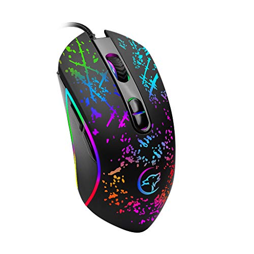 Finedayqi ❤ G819 Mechanical Gaming Mouse Color Backlit USB Wired Optical Mouse for Laptop