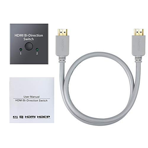 image for Neoteck HDMI Switch Bidirectional 2160P 4K 2 Ports HDMI Switcher Suppo