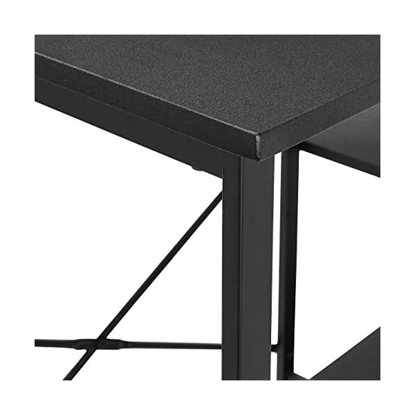 Amazon Basics Classic Home Office Computer Desk With Shelves 29.5 x