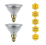 2Pack Par38-120V-70W (Flood, 90W Equivalent) Halogen Bulb Bright White 2900K 1300Lm