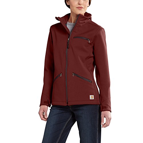 Carhartt Women's Crowley Soft Shell Jacket, Cinnamon Red, Medium