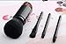 Makeup Brush Set Premium Synthetic Cosmetic Foundation Brush Kabuki Makeup Brush Set for Travel & Household Use (black)