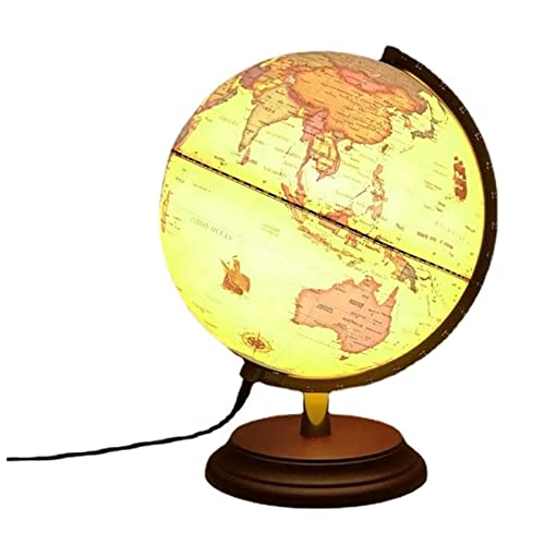 JDXQBLD Rotating Globe with Stand Globes 7.8 Inches Retro World Globe Hd Geographic Globes for Desktop Decoration Unique Gift