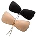 Welltogther Women Reusable Invisible Push-up Seamless Bra Strapless Backless Bra Plus Size DDD