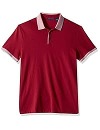 Perry Ellis - Polo de algodón para hombre, 3 botones