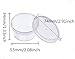 Jimess 20 Pack Clear Slime Storage Jars,Foam Ball Storage Containers with Lids for 20g Slime