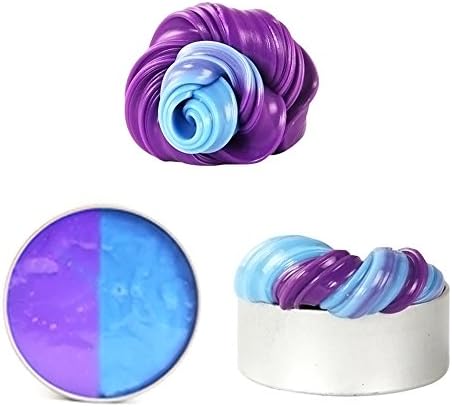 Lyxuan Heat-Sensitive Color Changing Lab Putty Slime Mud Kit Soft Slime Magic Mud Toy Relieves Stress And Anxiety Toy for Children and Adults (Purple to Blue)
