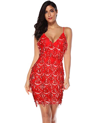 meilun Womens Sequin 1920s Flapper Dress Inspired Evening Party Dance Dress